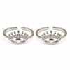 Evil Eye Protective Sterling Silver Toe Ring