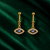 Protective Evil Eye Gold Bugadi Earring