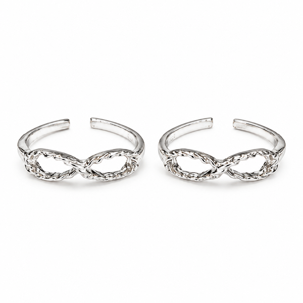 Infinity Loop Sterling Silver Toe Ring