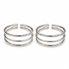 Triple Band Sterling Silver Toe Ring