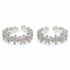 Sparkling Zircon Sterling Silver Toe Ring