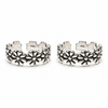 Daisy Floral Sterling Silver Toe Ring Adjustable