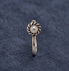 Pearl Rope Motif Sterling Silver Nose Pin