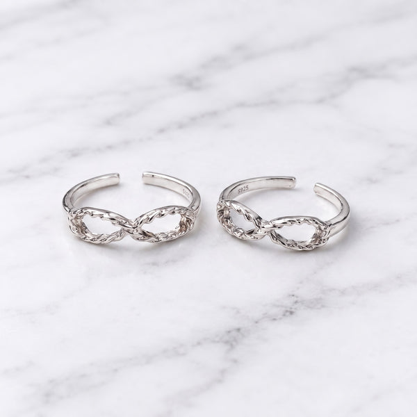 Infinity Loop Sterling Silver Toe Ring