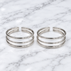 Triple Band Sterling Silver Toe Ring