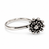 Braided Floral Oxidized Sterling Silver Nose Pin