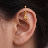 Blossom Petal Gold Helix Bugadi Earring