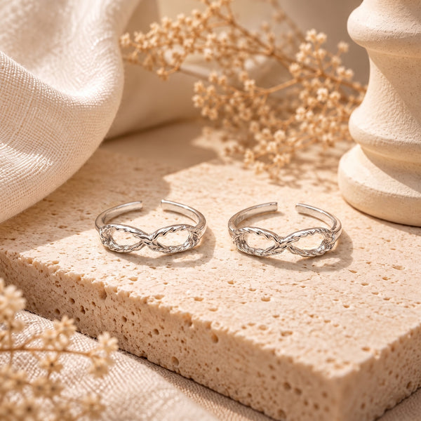 Infinity Loop Sterling Silver Toe Ring