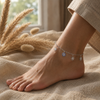 Celestial Starburst Evil Eye Anklet