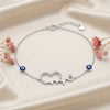 Heartbeat Love Evil Eye Bracelet