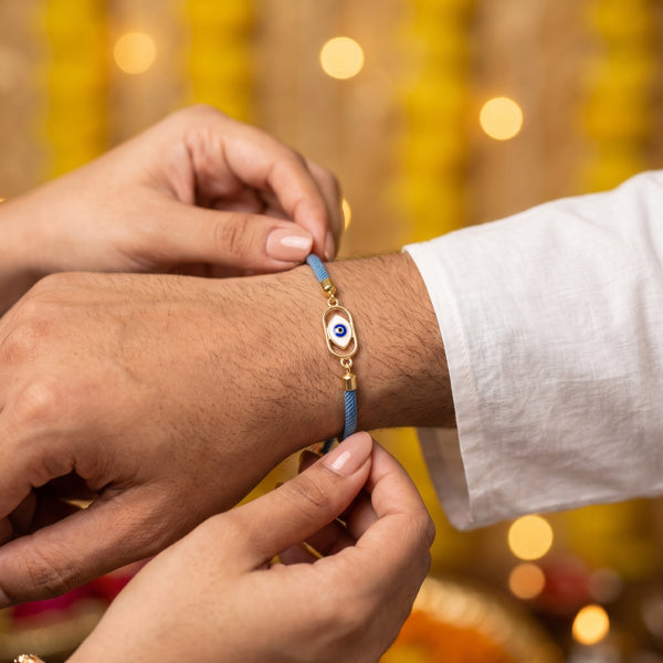 Iconic Evil Eye Cord Rakhi Bracelet
