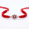 Silver Filigree Macrame Rakhi