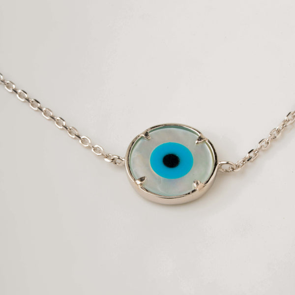 Blue Duo Drop Chain Anklet