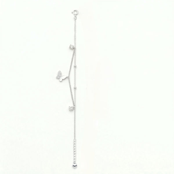 Flutter & Gleam Dual-Layer Anklet