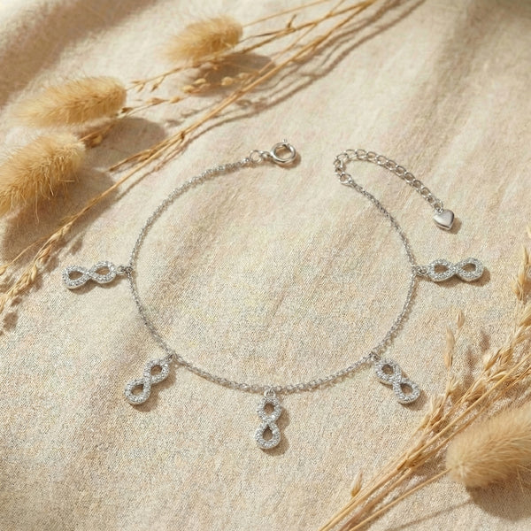 Eternal Bond Infinity Layered Anklet