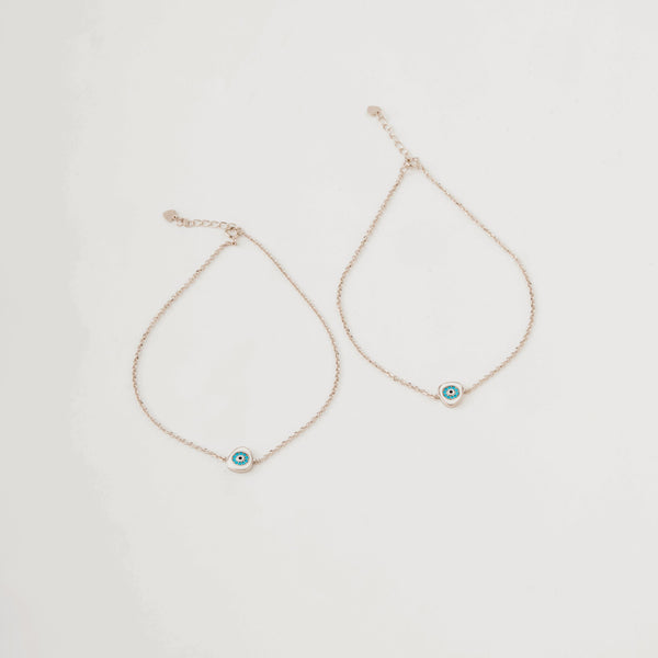Blue Guard Silver Anklet