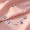 Evil Eye Butterfly Anklet