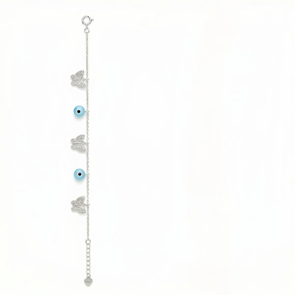 Evil Eye Butterfly Anklet