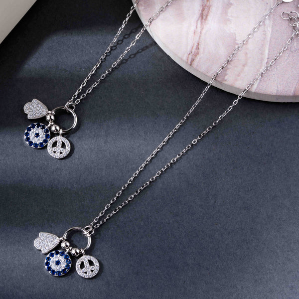 Charm Riot – Statement Charm Anklet in Sterling Silver