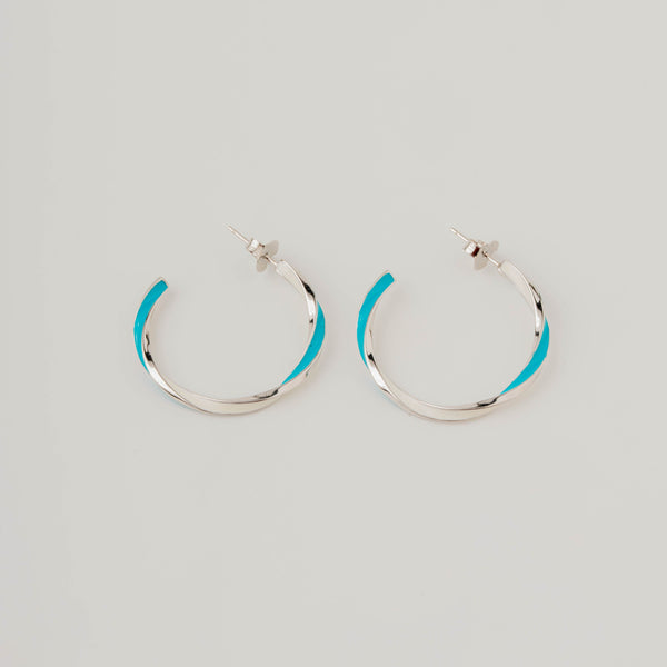 Acqua Swirl Hoops