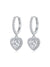 Amour Halo Heart Drop Earrings