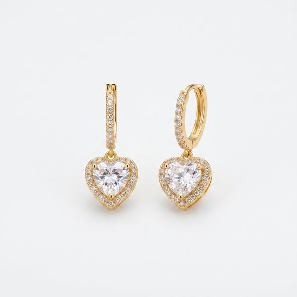 Aurelia Heart Drop Earrings