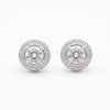 Luna Halo Solitaire 92.5 Silver Studs