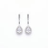 Crystal Teardrop 2 IN 1 Adjustable Diamond Earrings
