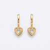 Aurelia Heart Drop Earrings
