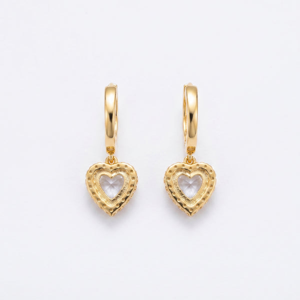 Aurelia Heart Drop Earrings