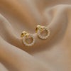 Aurelia Halo Studs in 92.5 Silver