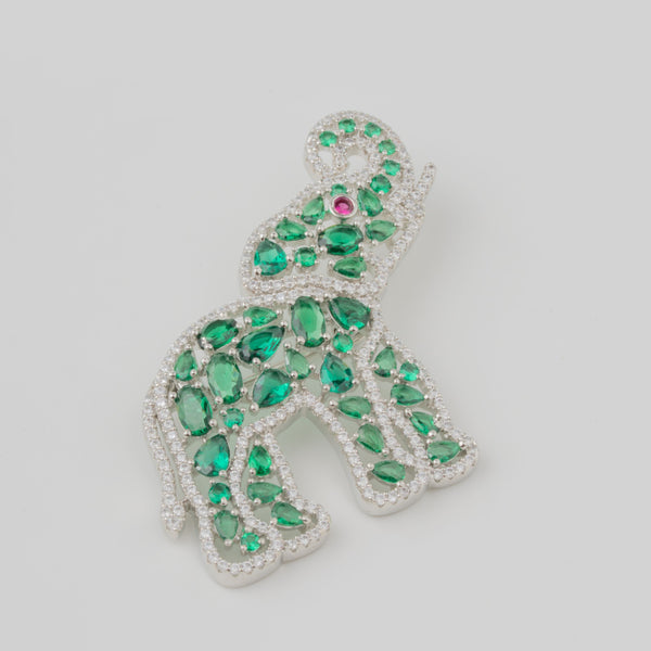 Emerald March Brooch