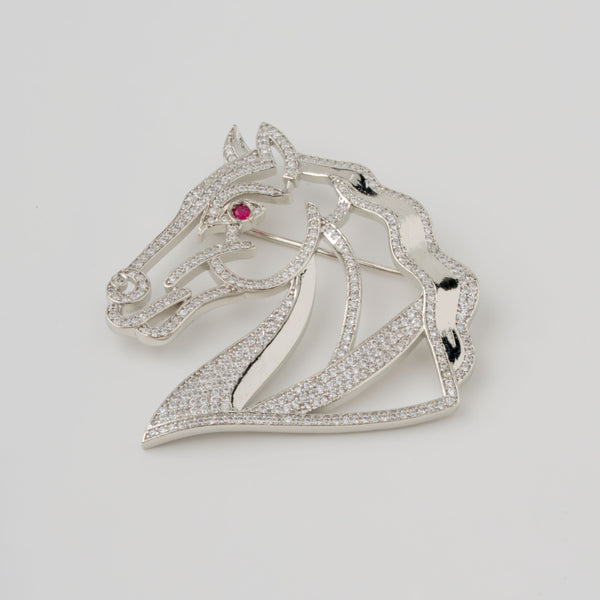 Heritage Hoof 92.5 Silver Brooch
