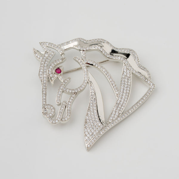 Heritage Hoof 92.5 Silver Brooch