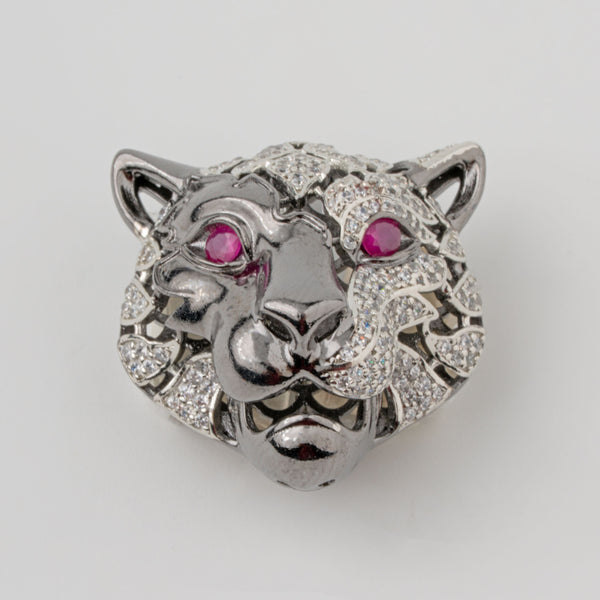 Obsidian Roar Brooch