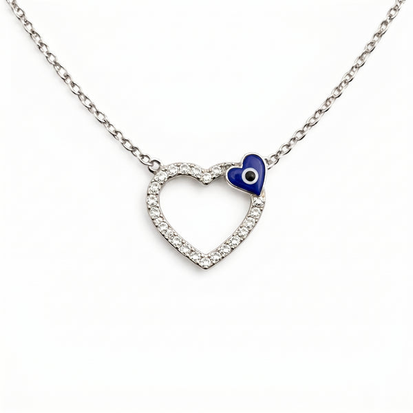Amora Evil Eye Heart Neckchain