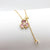 Azure Clover Layered Charm Neckchain