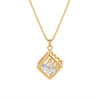 Celeste Cube Pendant Necklace