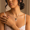 Midnight Duo Heart Necklace