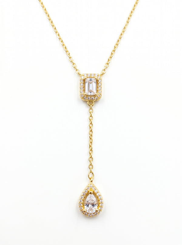 Celeste Drop Lariat Necklace