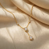 Celeste Drop Lariat Necklace