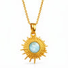 Larimar 92.5 Silver Neckchain with Semi Precious stone