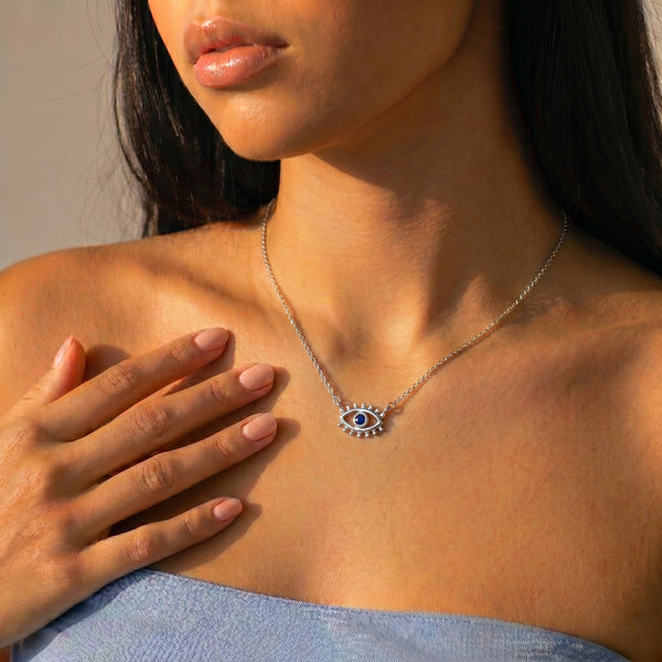 Sapphire Azure Eye Neckchain