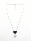 Midnight Duo Heart Necklace