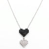 Midnight Duo Heart Necklace
