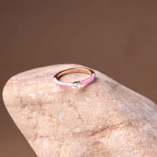 Rosé Blink Stackable Ring