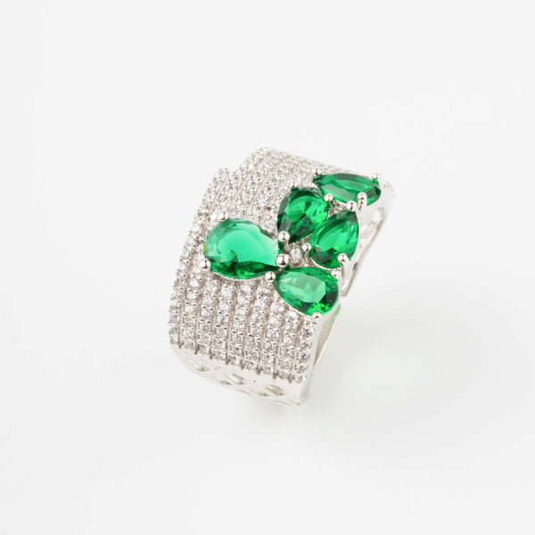 Emerald Fleur Ring