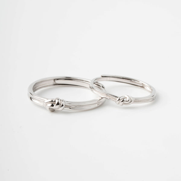 Twinline Couple Knot Ring