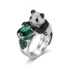 Emerald Panda 92.5 Silver Ring