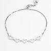 Linked Hearts Adjustable Bracelet